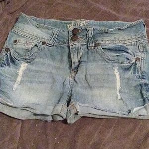 Wallflower jean shorts